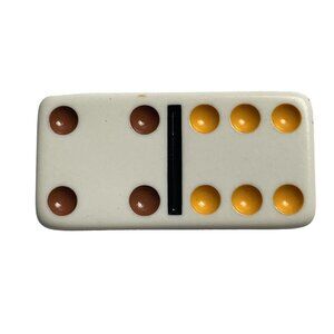 Double Nine Dominoes Replacement Tile 4 6 Color Dot Vintage 1998 mq